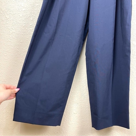 La Ligne‎ Cocktail Wool Blend Navy/Black Stripe Pant Size 2 Women - Picture 6 of 16